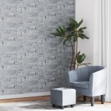 vidaXL Tapet 3D, aspect piatră gri deschis, 10x0,53 m, nețesut