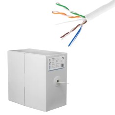 Cablu UTP, cat 5E, CUPRU 100%, 305m, 4x2x24 AWG - eRaya NET5EUT-305