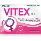 Cosmo Pharm Vitex 800 capsule pentru susținerea unei stări de confort &icirc;n perioada menopauzei 30 caps.