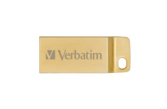 MEMORIE USB VERBATIM METAL EXECUTIVE 64GB USB 3.0 AURIU &amp;quot;99106&amp;quot; (TIMBRU VERDE 0.03 LEI) foto
