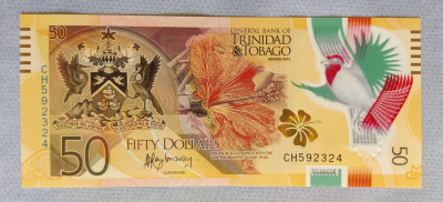 Trinidad Tobago - 50 Dollars / Dolari (2015) polimer foto
