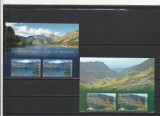 ROMANIA 2010 LP 1876 LACURI MONTANE EM. COM. ROMANIA-ARGENTINA PERECHE+MANSETA, Nestampilat