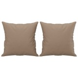 Cumpara ieftin Perne decorative, 2 buc., cappuccino, 40x40 cm, piele ecologica