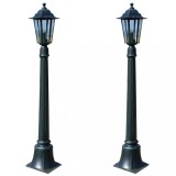 Lămpi de grădină Preston, 2 buc., 105 cm