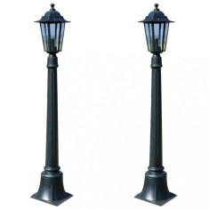 Lampi de gradina Preston, 2 buc., 105 cm foto