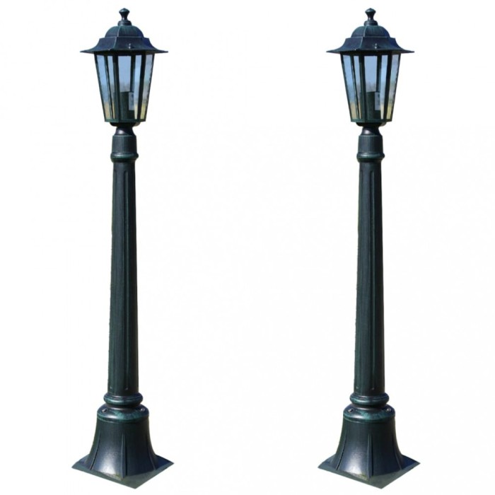Lămpi de grădină Preston, 2 buc., 105 cm