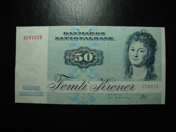 DANEMARCA 50 KRONER 1972 SUPERBA