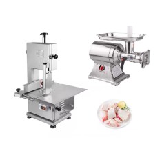 Fierăstrău industrial de oase 1650 mm cu mașină de tocat carne standard de tip 22