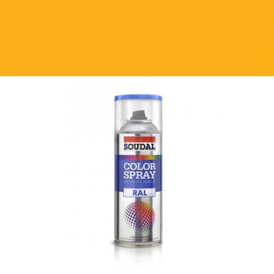 Vopsea spray Soudal universal galben 1003 lucios 400 ml foto