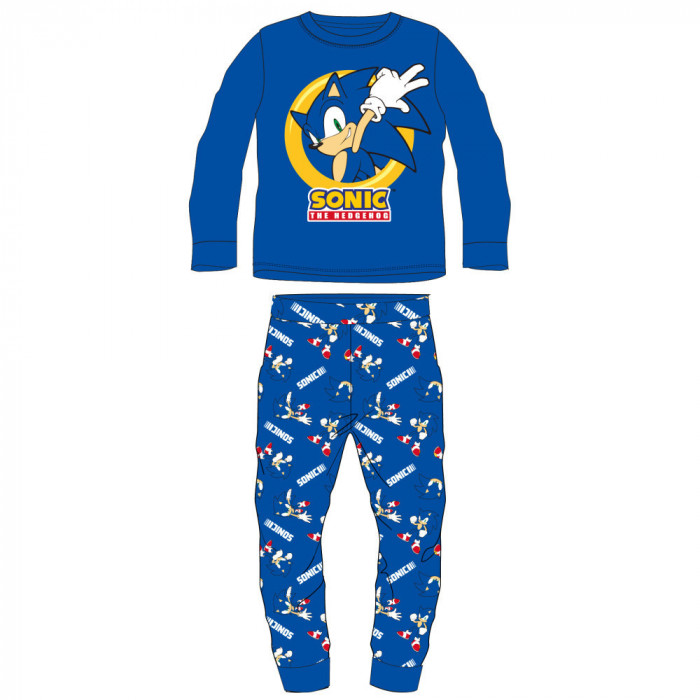 Pijama pentru copii Sonic Sonic the Hedgehog Flausata
