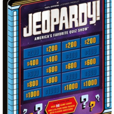 Jeopardy! Game Tin: With 90 Game Cards and Book Full of Classic Questions