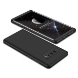 Husa 360 Samsung Galaxy Note 8, Full Cover Fata Spate, Carcasa Protectie, Plastic, Neagra