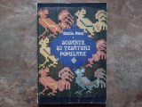 EMILIA PAVEL - SCOARTE SI TESATURI POPULARE ,1989