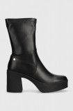 GOE botine femei, culoarea negru, cu toc drept, MM2N4047.BLACK