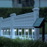 Garden of Eden - Gard solar cu LED, 58 x 36 x 3,5 cm, alb rece - 4 buc. /set 11237