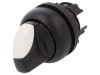 Comutator Rotativ 22mm Alb-Negru