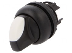 Comutator Rotativ 22mm Alb-Negru