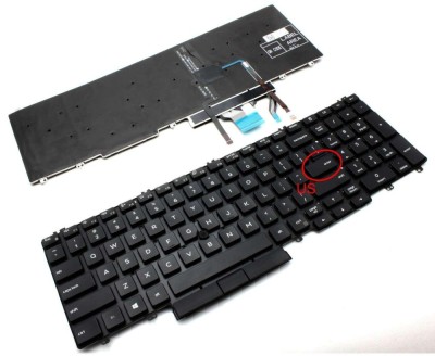 Tastatura Dell Precision 7730 iluminata layout US fara rama enter mic, Precision 7740 iluminata layout US fara foto