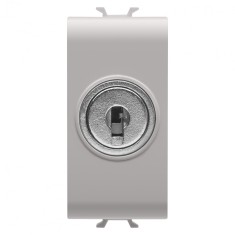 Intrerupator cap scara cu cheie 1M Gewiss Chorus bej MAT GW13054