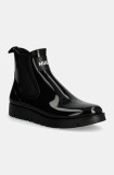 HUGO cizme Lunara femei, culoarea negru, cu platforma, 50529884