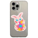 Husa personalizata apple iphone 14 pro max, bunny egg
