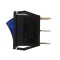 Intrerupator Rocker dreptunghiular SPST ON-OFF Albastru cu led 250V 15A IP20 KCD3 3pini