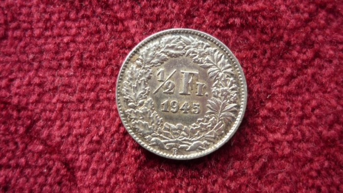 1/2 FRANCI 1945 ARGINT *****