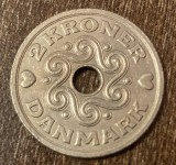 C50 - Moneda foarte veche - Danemarca - 2 coroane / kroner - 1992