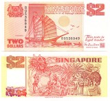 Singapore 2 Dolari 1990 P-27 UNC