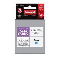 Cartus compatibil LC1100 LC980 cyan pentru Brother, Premium Activejet, Garantie 5 ani