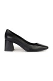 Geox pantofi de piele D GISELDA culoarea negru, cu toc drept, D36VCA 000TU C9999
