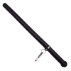 Tonfa Autoaparare IdeallStore, Cauciuc, 50cm, Negru + Agatatoare - Police/Security