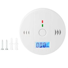 Detector de Gaz Monoxid de Carbon, Senzor de CO, display LCD, alarma 85dB, baterie 3xAA