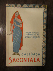 CALIDASA SACONTALA - POEMA INDIANA foto