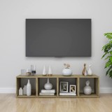 Comode TV, 4 buc., stejar sonoma, 37x35x37 cm, PAL