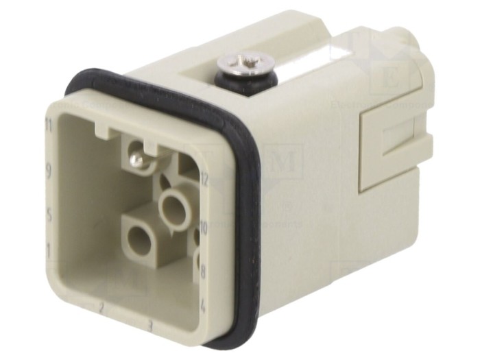 Conector HDC tată 12 pini 10A