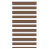 Jaluzea tip zebra maro lățime țesătură 80,9 cm poliester
