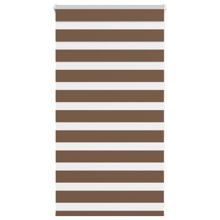 Jaluzea tip zebra maro lățime țesătură 80,9 cm poliester