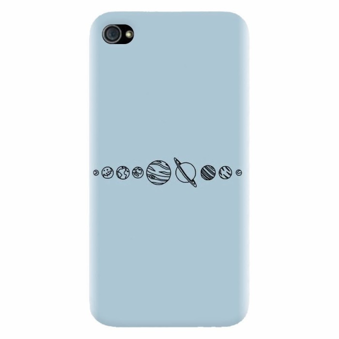 Husa silicon pentru Apple Iphone 4 / 4S, Planets