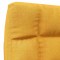 Scaun de podea pliabil, galben mustar, material textil - 6