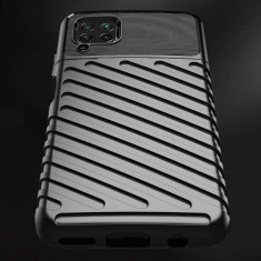 Husa Compatibila cu Huawei P40 Lite, Thunder Case Flexible Tough Rugged, Negru foto