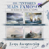 MOZAMBIC 2016 Picturi celebre, Aivazovsky /set compl. colita + bloc MNH (2 img), Nestampilat