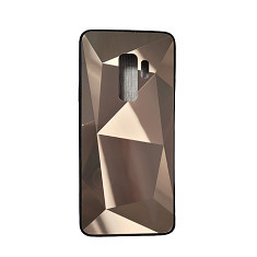 Husa silicon si acril cu textura diamant Samsung S9 Plus , S9+ , Auriu
