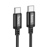 Cablu USB-C la USB-C HOCO X89 Wind PD 60W, 2m, Negru