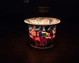 SUPORT MICUȚ PENTRU LUM&Acirc;NARE DIN STICLA CU EXTERIOR CERAT