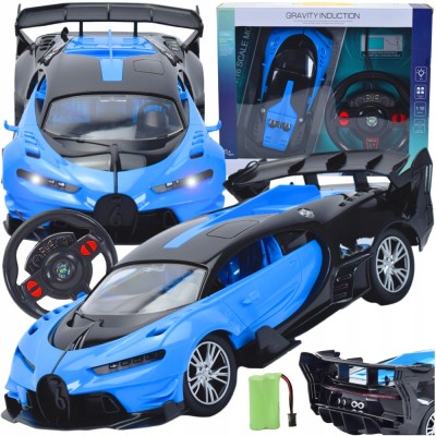 SUNET DE MAȘINĂ SPORT LUMINI AUTOMATE BATERIE MODEL CONTROLAT DE TELECOMANDĂ RC foto