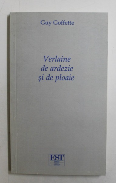 VERLAINE DE ARDEZIE SI DE PLOAIE de GUY GOFFETTE , 2010