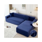 Cumpara ieftin Huse Elastice pentru Coltar din Catifea - JO555 Bleumarin