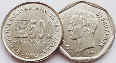 1656 Venezuela 500 Bolivares 2004 km 94 UNC foto