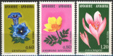 C5313 - Andorr franceza 1975 - Flora 3v.nestampilate MNH, Nestampilat
